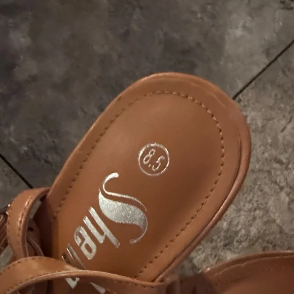 SHEIN Tan Strappy Heels - Picture 5 of 5